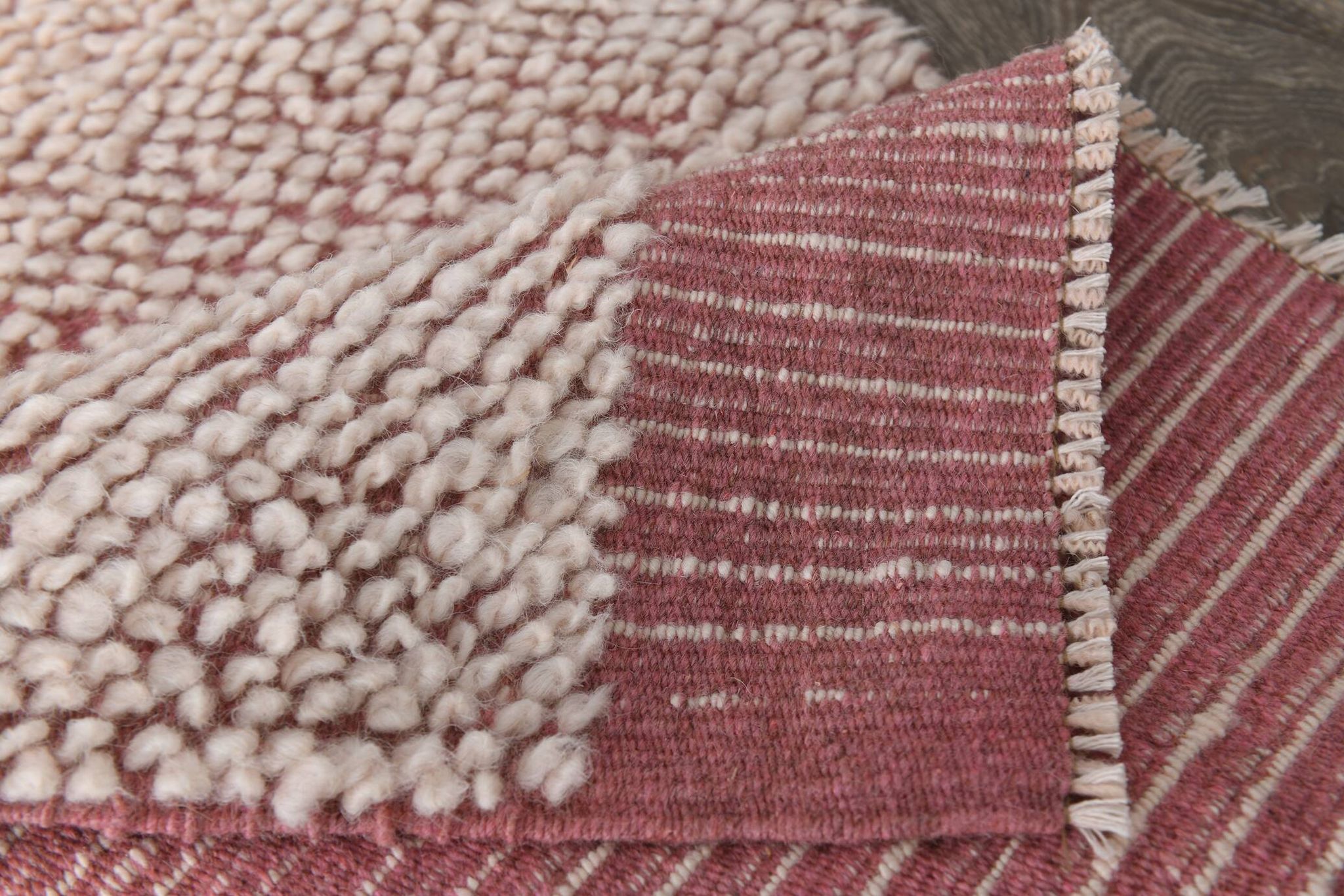 2x10 Rug For Hallway Pink & Beige Turkish Vintage Runner Rug, 61x291Cm SK 34962