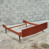 Vintage teak bed 2 places