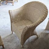 Vintage rattan lounge