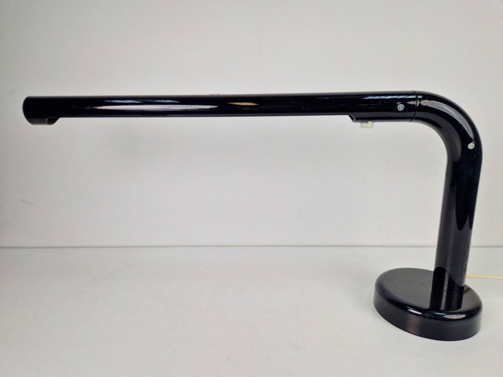 Vintage Black Tube Desk Lamp by Anders Pehrson for Atelje Lyktan, 1970s
