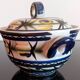 Quimper keraluc / covered ceramic pot / hand painted