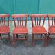 Lot of 8 bistro chairs