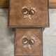 Antique nesting tables vallauris atelier barrois wood + ceramic c