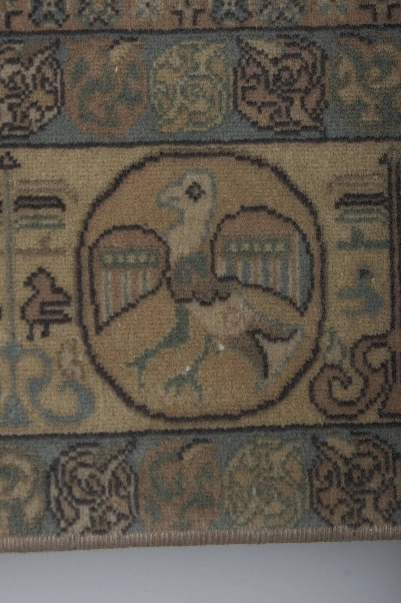 Vintage Turkish carpet handmade 194x276 cm