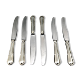 Lot de 6 couteaux de table violon anciens