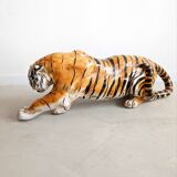 XL Crouching Tiger Statue 1970's