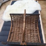 Rattan log holder