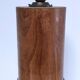 Vintage solid oak lamp base stamped H.44 cm