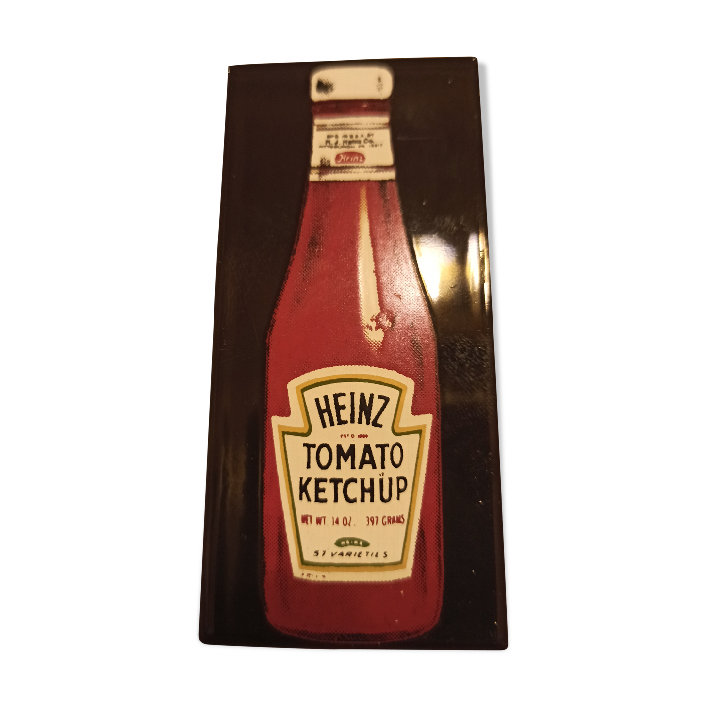 Heinz ancient enamelled plaque