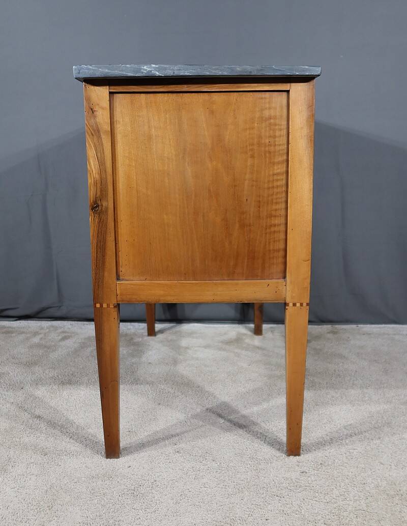 Small regional walnut commode, louis xvi style – early 19th century