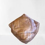 Coole handmade marrocan house style pouf in 70's style from original buffalo leather - new
