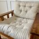 Pair of pine armchairs, 1980s, Sweden