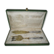 Silver and Vermeil fish covers with his box
