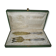 Silver and Vermeil fish covers with his box