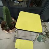 Yellow Formica step stool