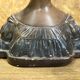 old plaster bust, young art deco woman, patina, signed Gustave Van Vaerenbergh