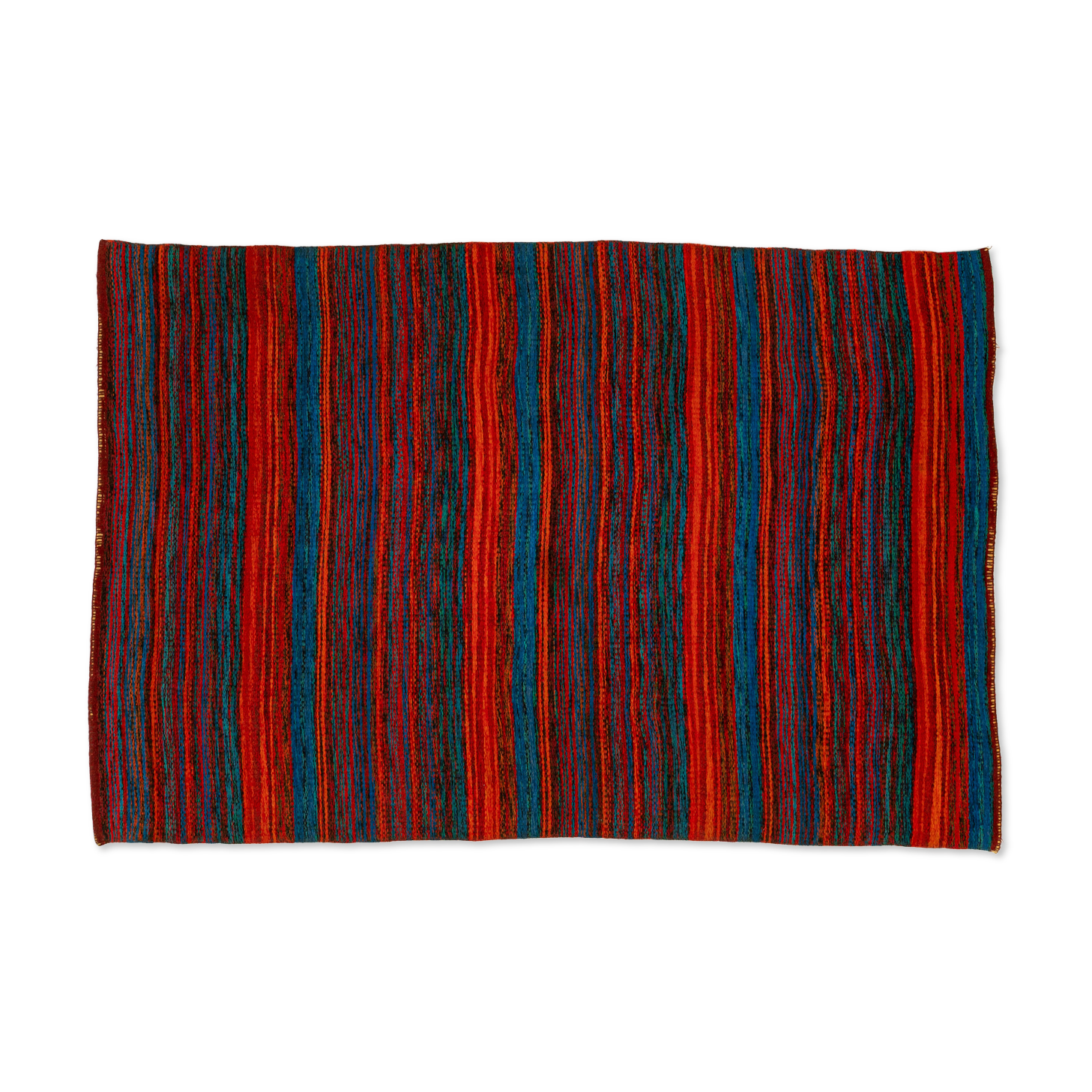 Scandinavian 20th century modern flat weave rug. 190 x 126 cm (75 x 50 in).