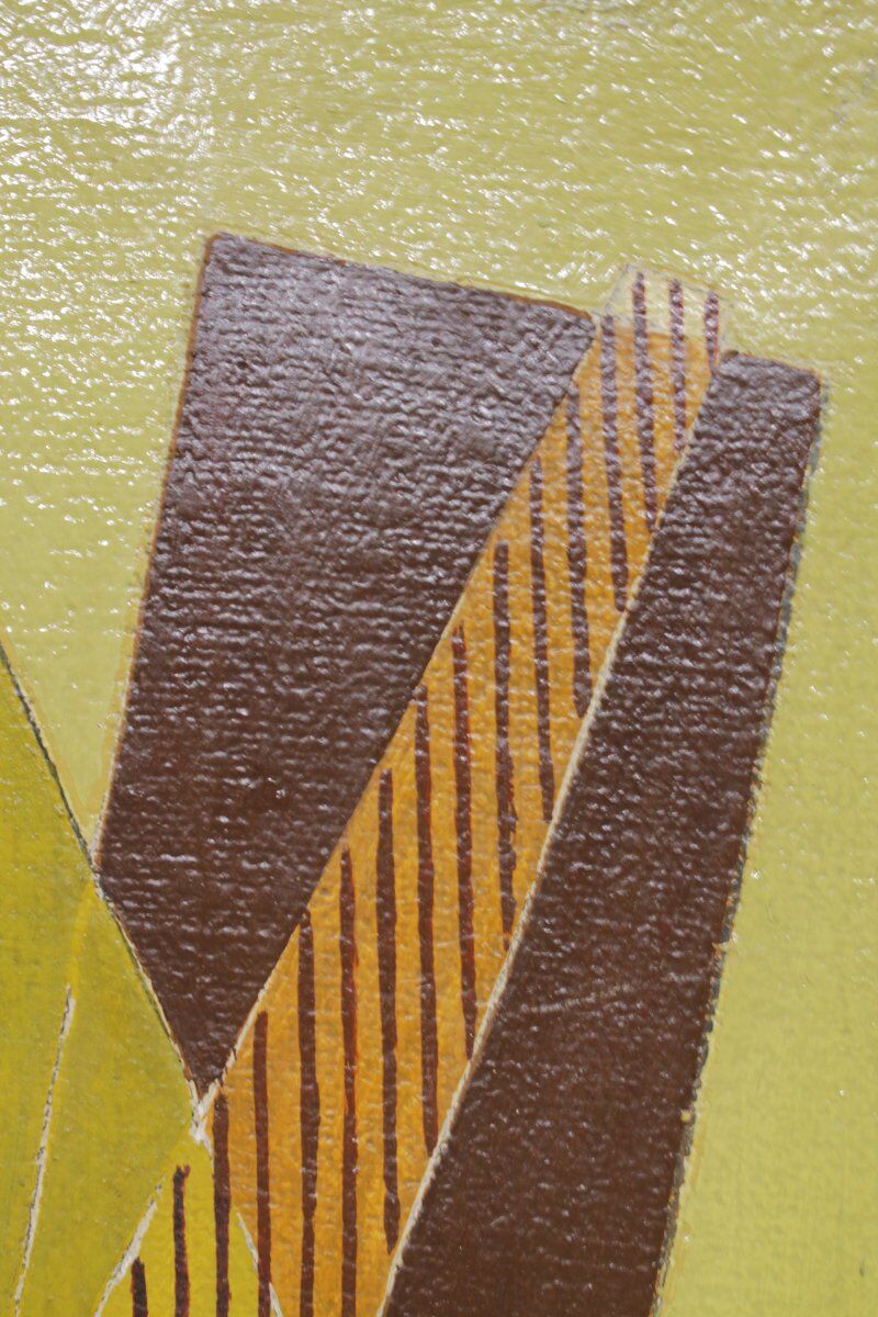 Geometric abstraction by Maurice Miot signed Melito.