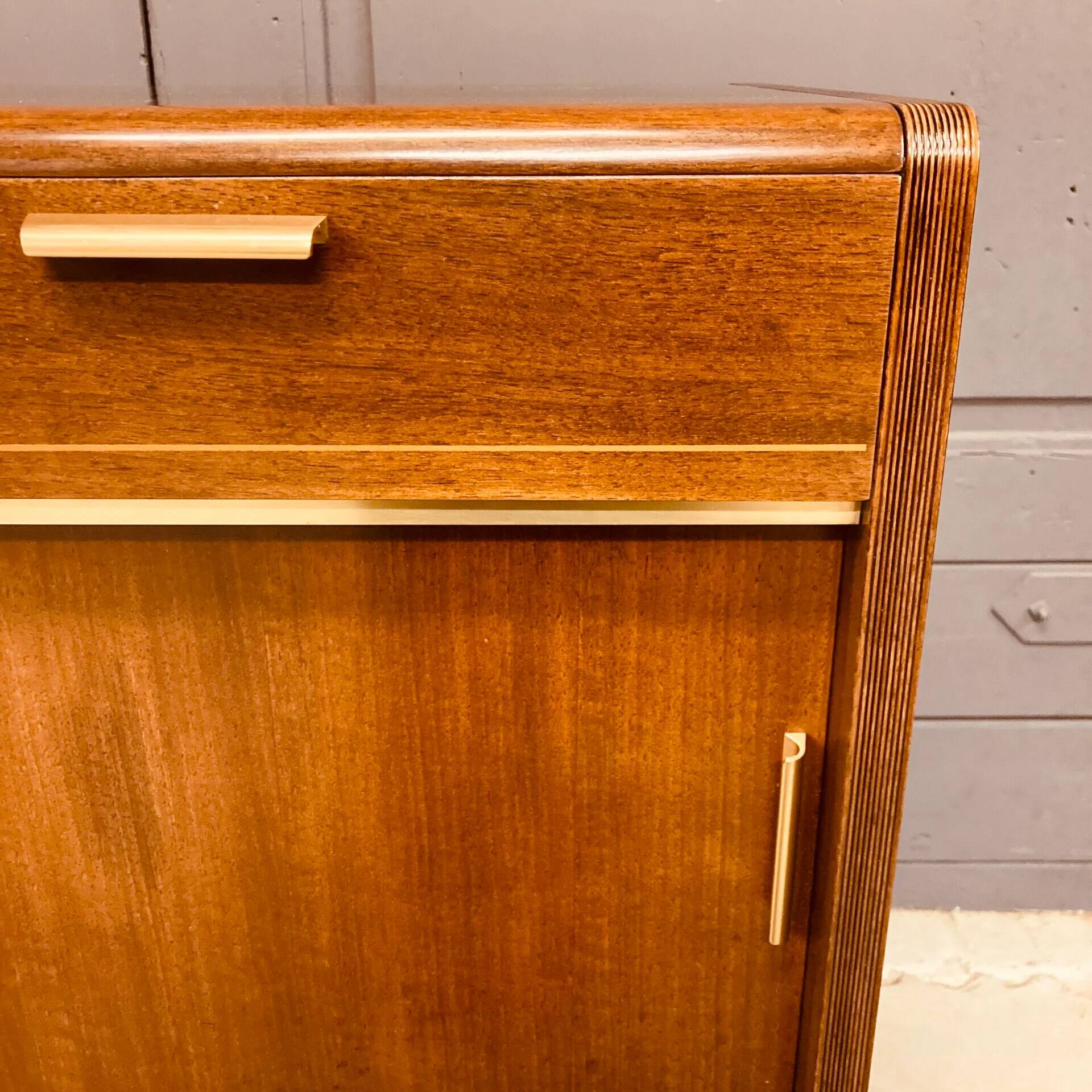 Wall cabinet A.A. Patijn for Zijlstra Joure, 1950s, walnut
