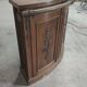 Walnut quarter-circle bar counter dating from the 50s/60s