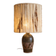 Large 60s lamp in stoneware and wool