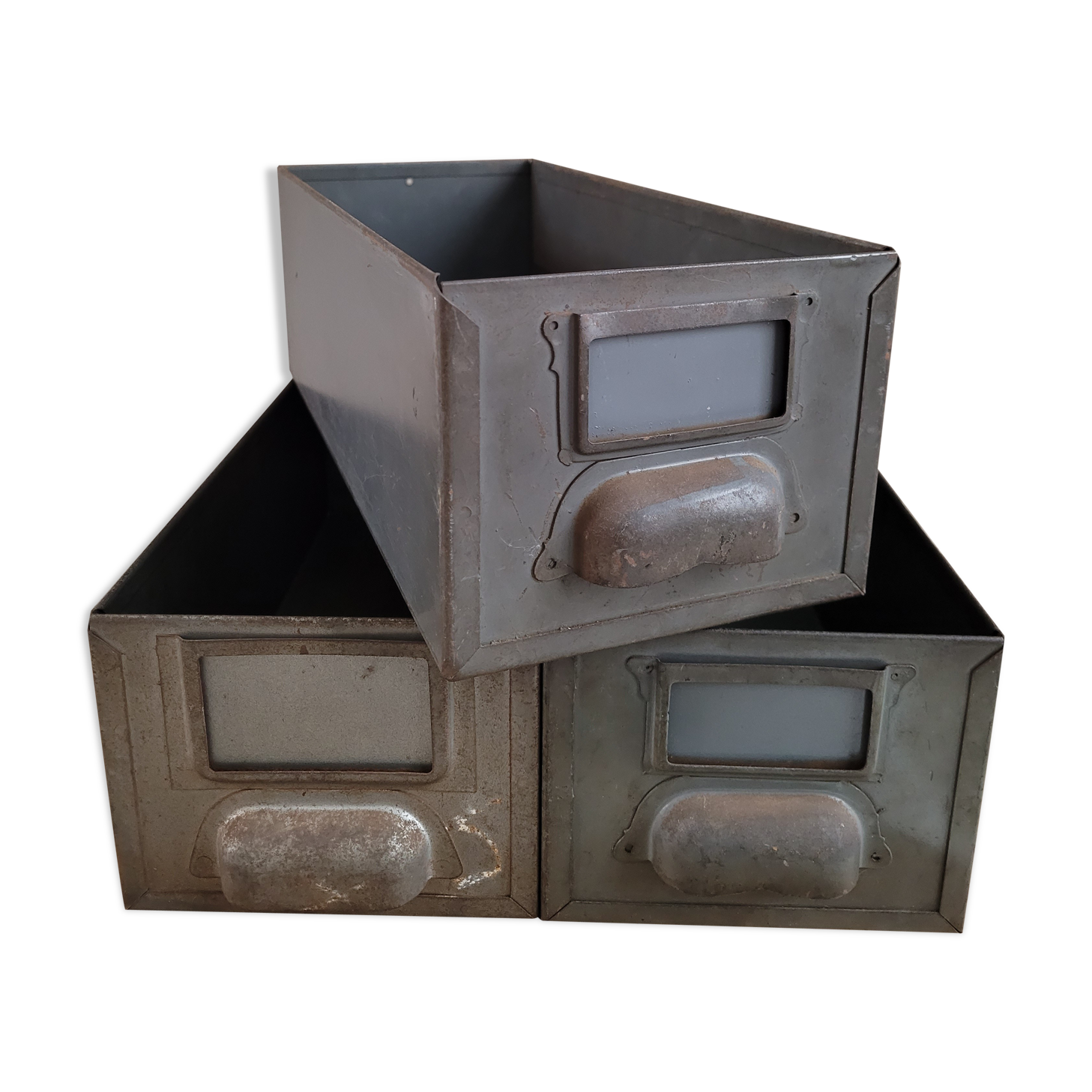 Lot of 3 metal lockers