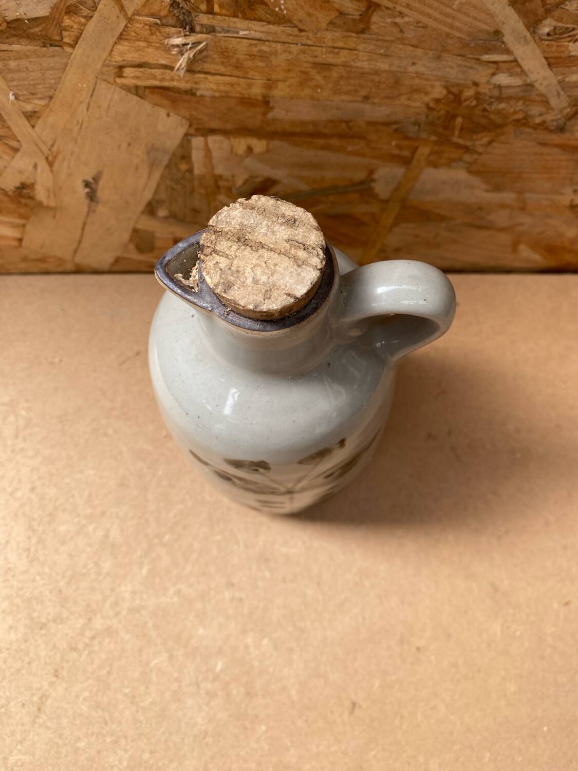 Old arnon grey sandstone bottle leaves decor france vintage