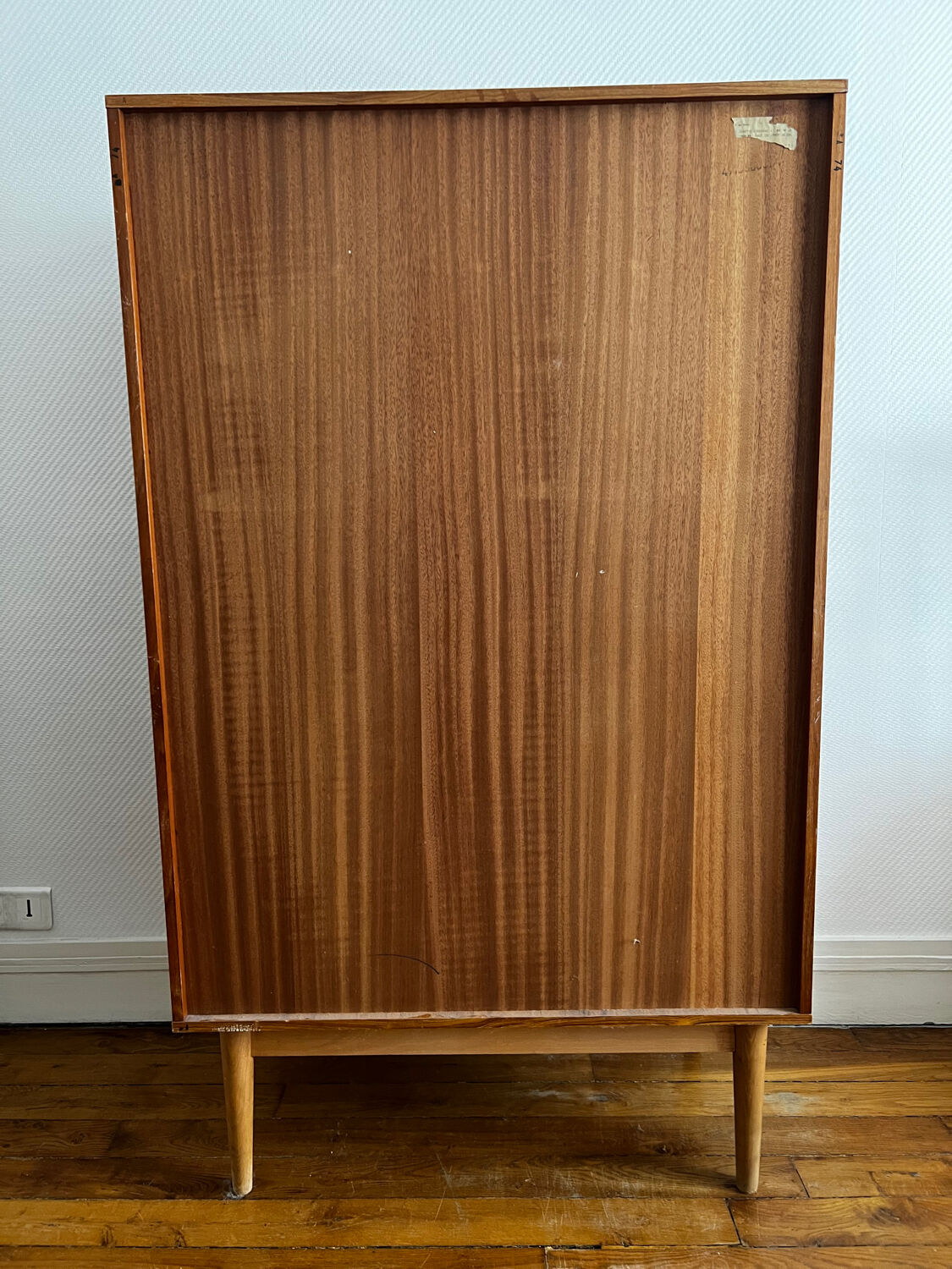 "Brissac" wardrobe in teak, 1950s