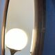 Art Deco beveled walnut mirror