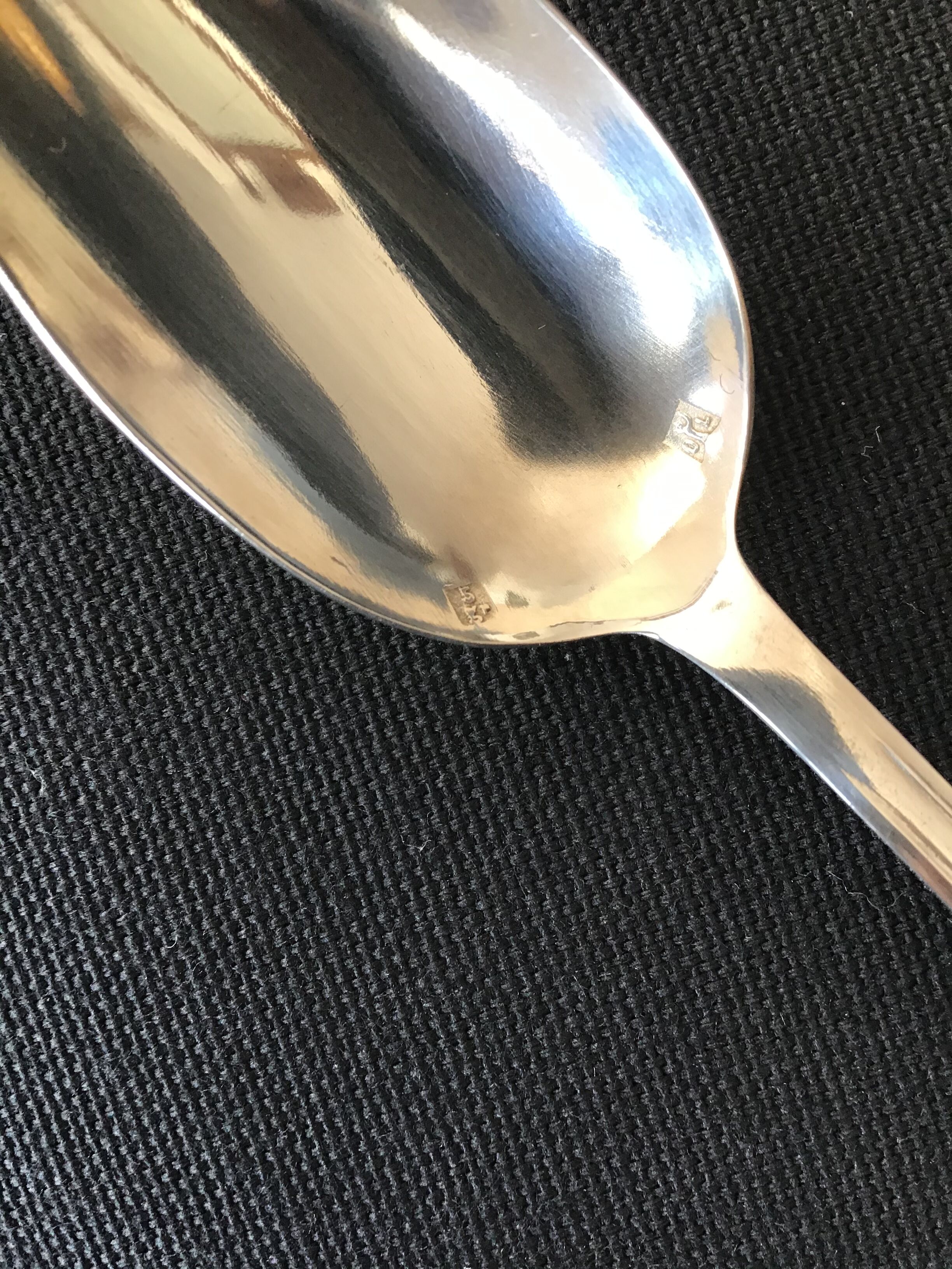12 Liberty silver metal dessert spoons
