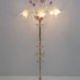 Ca'Rezzonico Blown Murano Glass 6 Arms Floor Lamp, Italy, 1950s