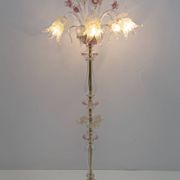 Ca'Rezzonico Blown Murano Glass 6 Arms Floor Lamp, Italy, 1950s