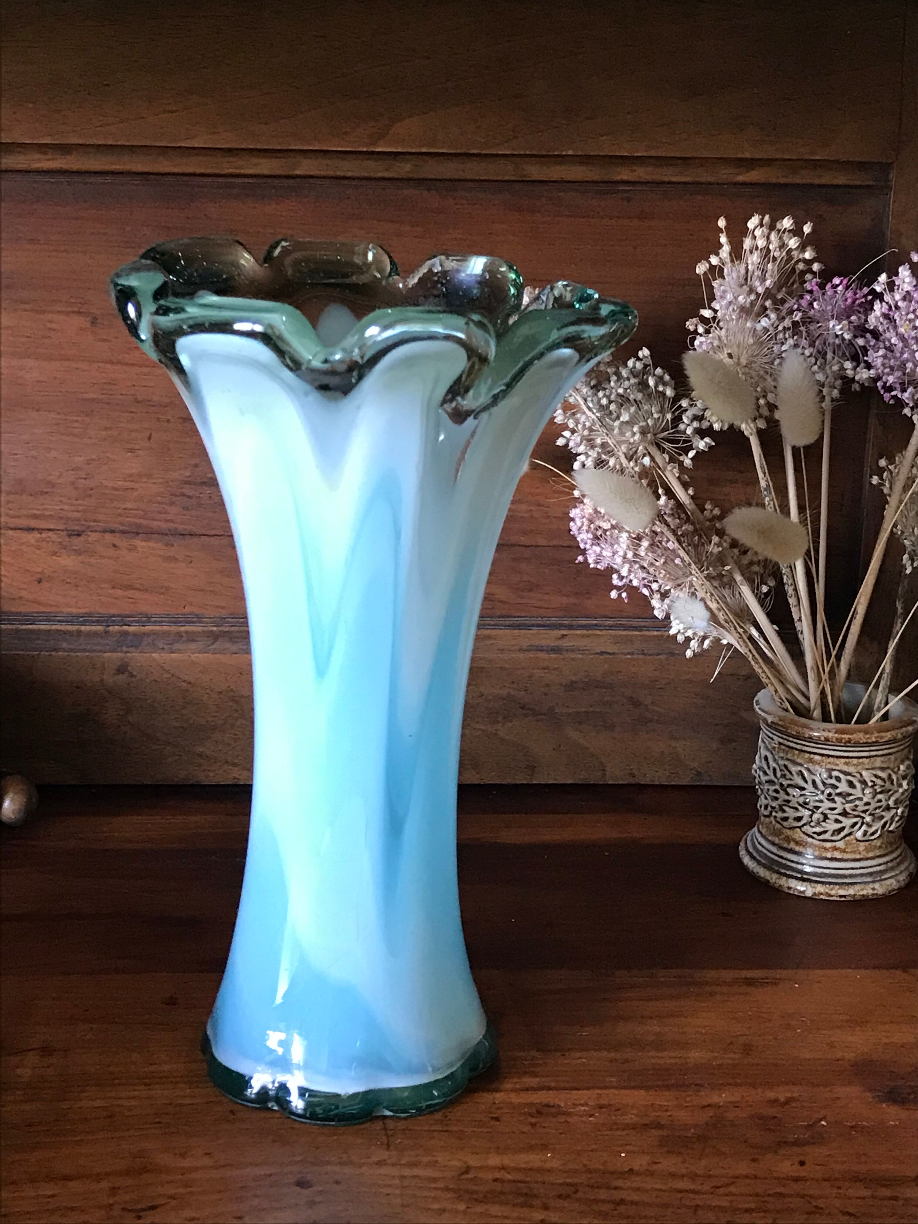Blown glass vase 27cm