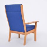 Reupholstered Danish Mid-Century Modern GE 181 a Chair by Hans Wegner for GETAMA