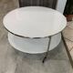 Table basse STRIND d’Ehlen Johansson pour IKEA vintage blanche 1970