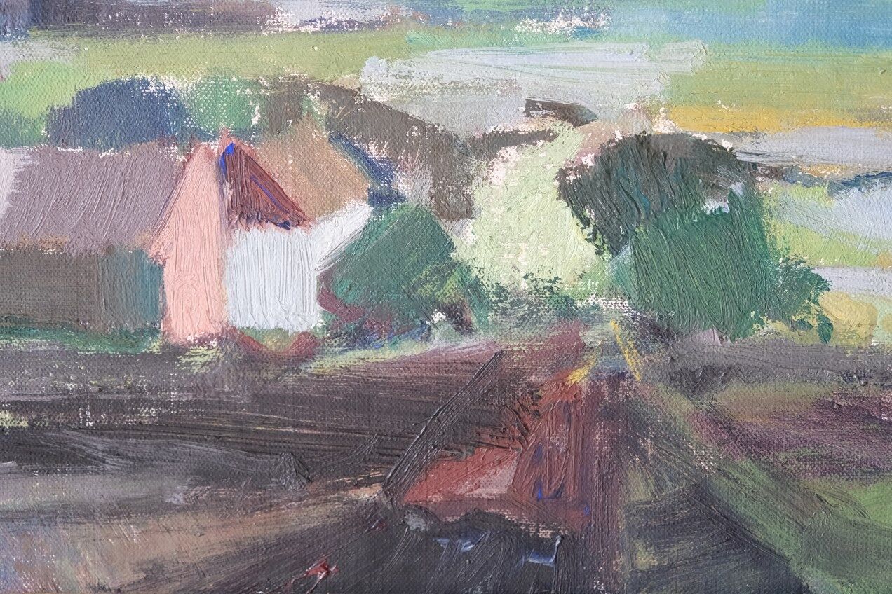 Helge Cardell, Swedish Modern Painting, 1960s, Oil on Canvas, Framed