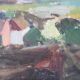 Helge Cardell, Swedish Modern Painting, 1960s, Oil on Canvas, Framed