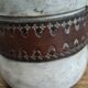 Alexandre Kostanda Rare Ceramic Leather-Rigged Lamp Base 1960