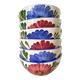Floral ceramic bowls