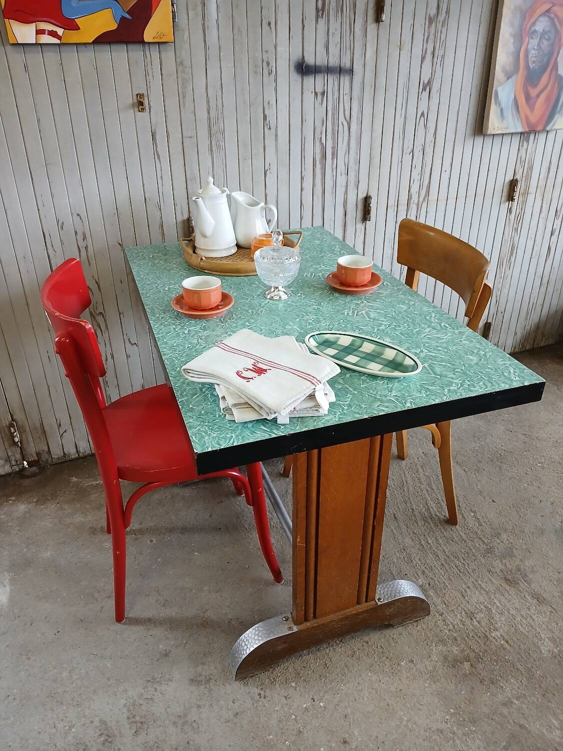 Vintage bistro table