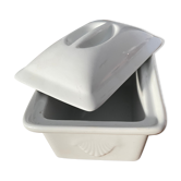Beurrier en porcelaine francaise