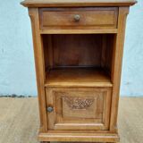 Bedside table wood and marble