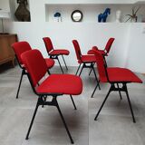 Set of 6 DSC106 chairs by Giancarlo Piretti for Castelli