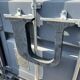 Letter u in galvanized metal