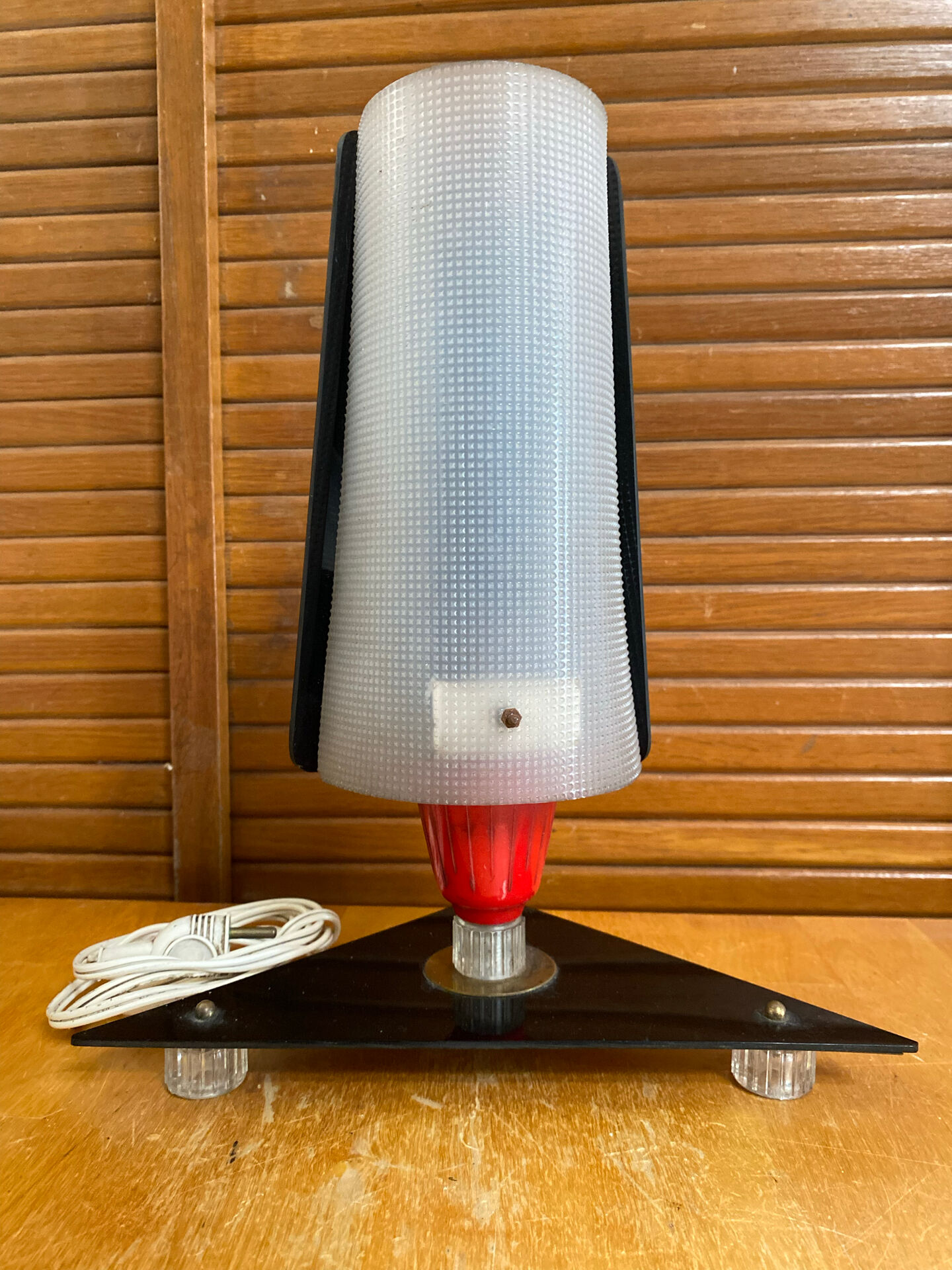 Rockabilly bedside lamp 50s design vintage plexiglass tripod