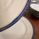 Lot 6 Flat plates Porcelain Limoges Blue Gold Betoule & Legrand 2/2