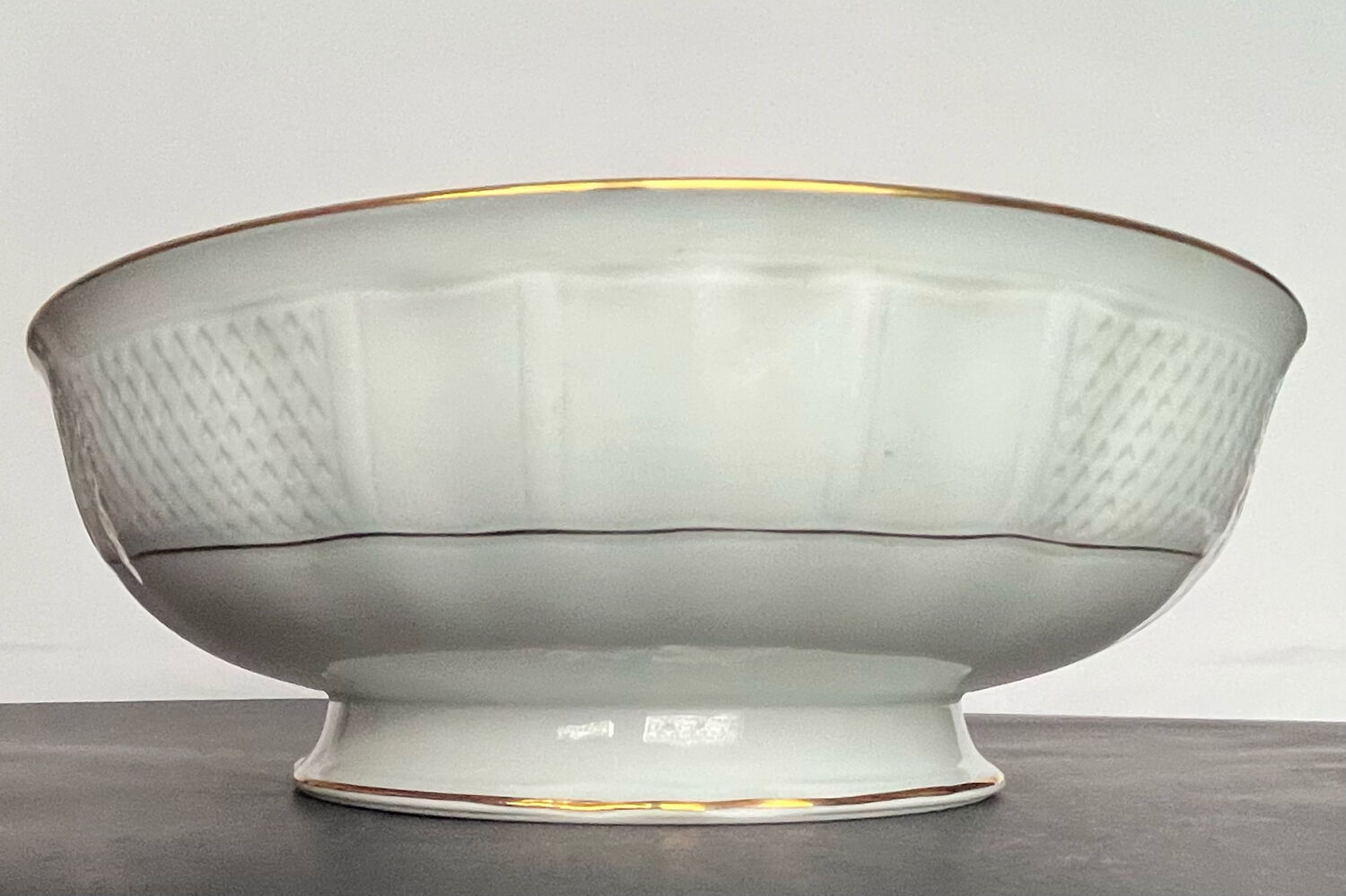White porcelain salad bowl