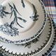 Mismatched ironstone flat plates