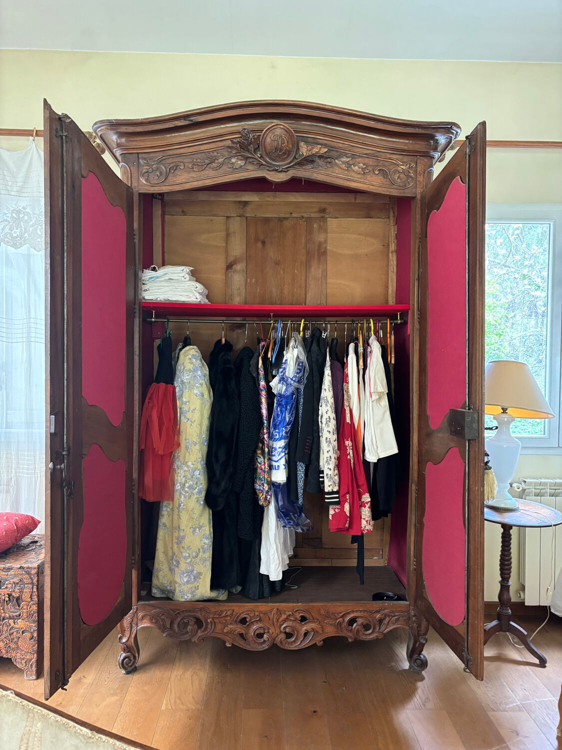 18th-century Provençal walnut wardrobe