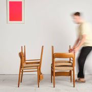 Set of 4 chairs model 75 in oak, Niels O. Møller, Denmark, 1950s